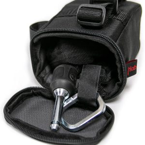 Haberland tas bag black loose chain, buckle faste