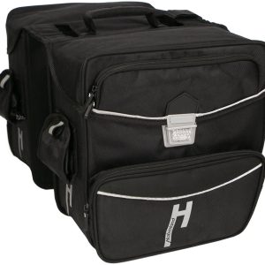 Haberland dubbele tas "touring max" twin bags touring td6400 black,33l