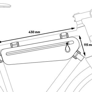 Zefal Zéfal frametas "z adventure c-serie" frame bag zéfal z adventure c3 3,3l
