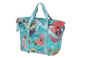 Basil bloom field fietshandtas mik-kf-hook, blauw, 8-11l
