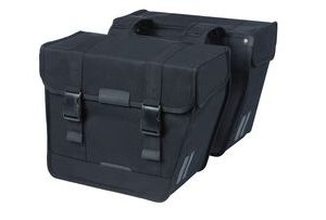 Basil kavan eco classic 46l dubbele fietstas zwart