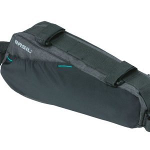 Basil discovery 365d frametas m - sportieve compacte fietstas voor heren/damesfiets - 1.8l - zwart melee