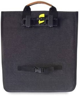 Basil urban dry shopper - waterdichte fietstas, unisex, charcoal melee