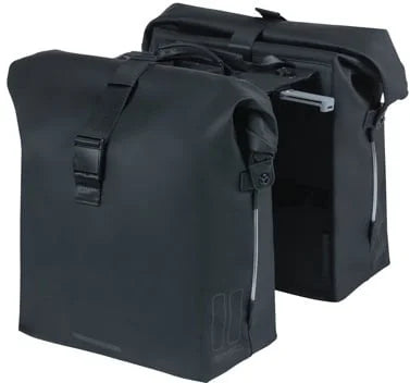 Dubbele fietstas Basil SoHo Nordlicht MIK - 41 liter - pastel zwart
