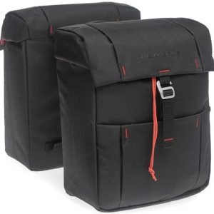 Dubbele fietstas New Looxs Vigo Double Atran - 37 liter - zwart