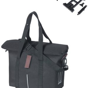 Basil Fietshandtas city mik 8 - 11 liter 19 x 30 x 26 cm - zwart