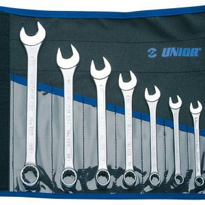 Unior 125/1CT Steekringsleutelset 8 stuks Met roltas