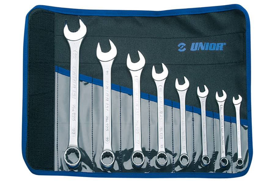 Unior 125/1CT Steekringsleutelset 8 stuks Met roltas