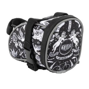 Cycology Velo Tattoo Zadeltas - Wit/Zwart