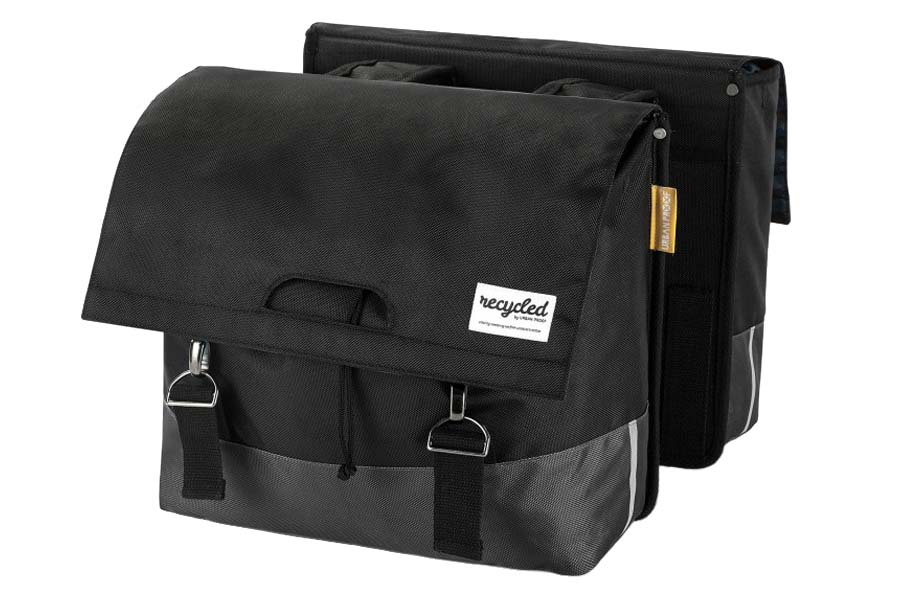 Urban Proof Recycled Fietstas Dubbel 40L - Grijs
