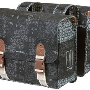 Dubbele Fietstas Basil Bohème Carry All - 35 liter - Zwart