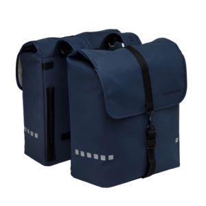 New Looxs Odense Dubbele Fietstas 39 Liter Donkerblauw