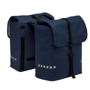New Looxs Odense MIK Dubbele Fietstas 39 Liter Donkerblauw